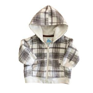 1989 Place Plaid Zip-Up Hoodie 3-6 Months